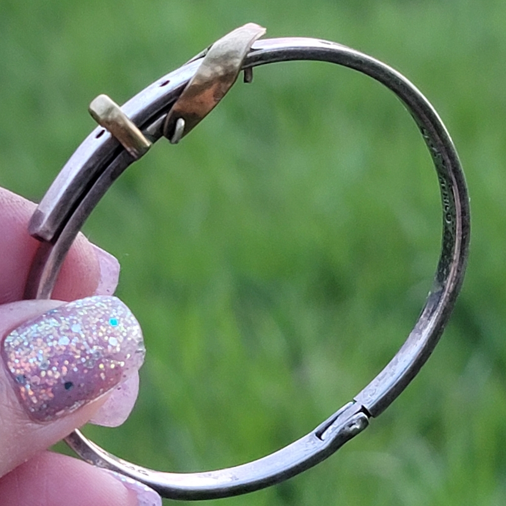 Sterling Silver Buckle Bracelet